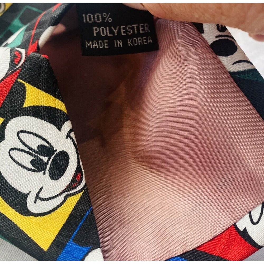 VintageMickey Mouse Necktie Balancine Hot Cakes Mens Neck Tie Disney - Picture 5 of 6